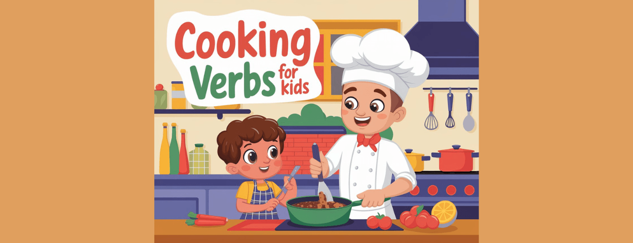 COOKING VERBS for Kids - Episode 1