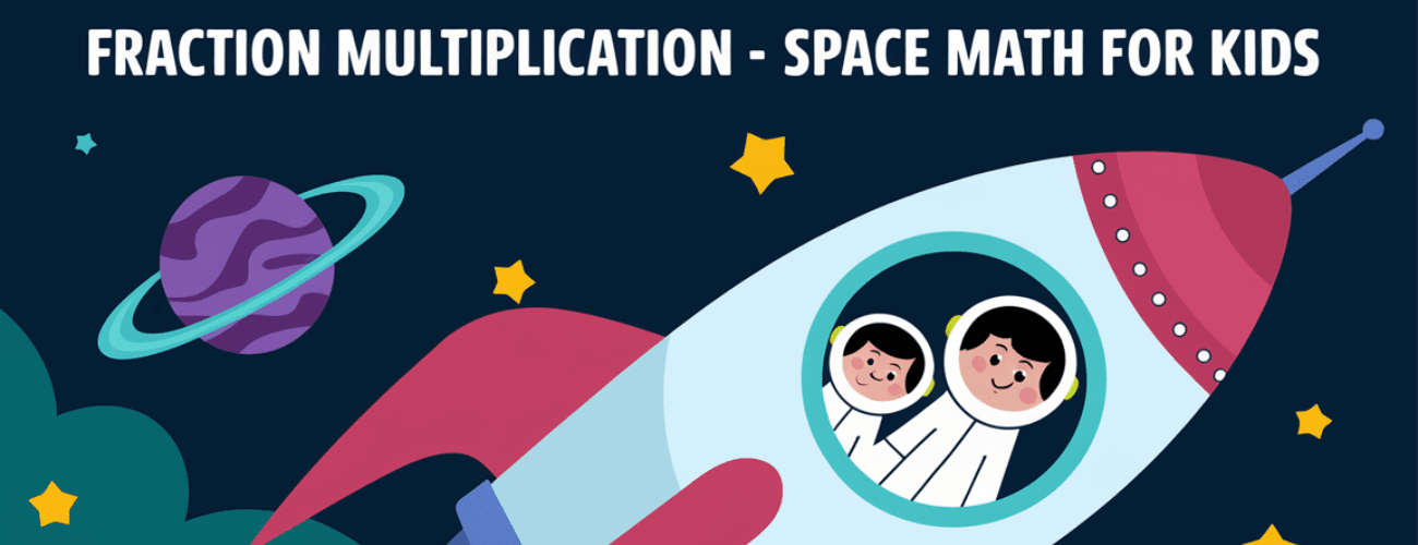 Fraction Multiplication - Space Math for Kids